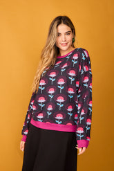 Sudadera Fruto Flor Rosa